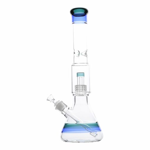 Shop Striped Matrix Beaker Bong - 17in in australian