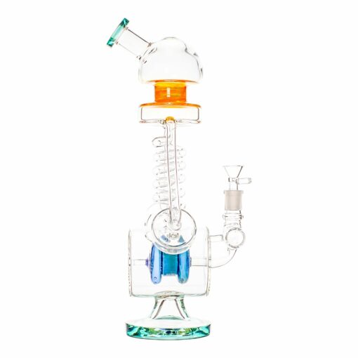 Shop The Yo-Yo Helix Percolator Bong - 14in in australian