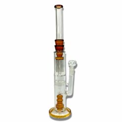 Shop Triple Perc Straight Shooter 45cm Sombrero Bong Amber in australian