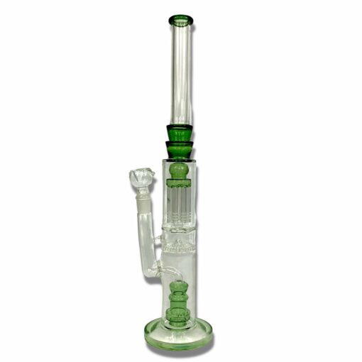 Shop Triple Perc Straight Shooter Sombrero Bong 45cm Green in australian