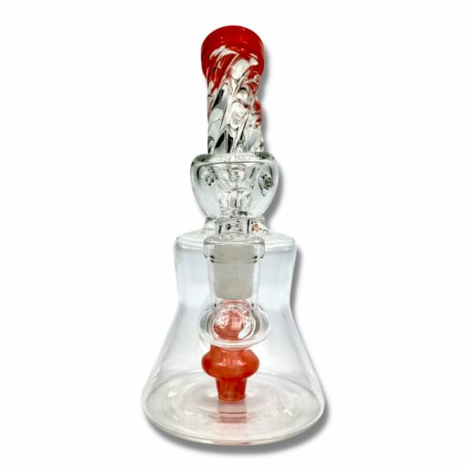 Shop Twisted Neck Layed Back Mini Bong 15cm Red in australian