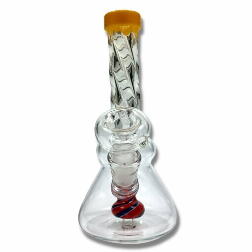 Shop Twisted Neck Mini Bong 15cm Orange in australian