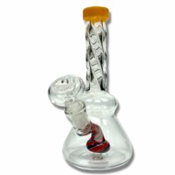 Shop Twisted Neck Mini Bong 15cm Orange in australian