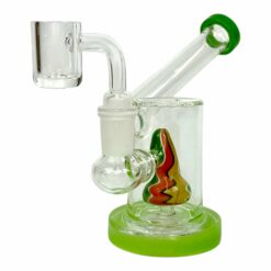 Shop Twisted Perc Prism Dab Rig and Bong 12cm Green in australian