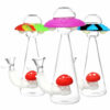 Shop UFO Glass & Silicone Glow in the Dark Water Pipe in australian