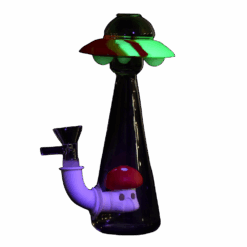 Shop UFO Glass & Silicone Glow in the Dark Water Pipe in australian