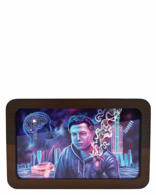 Shop High Def 3D Wooden Rolling Tray in australian