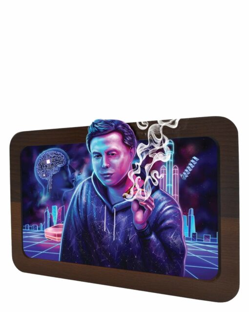 Shop High Def 3D Wooden Rolling Tray in australian