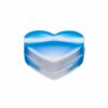 Shop Silicone Heart Container in australian