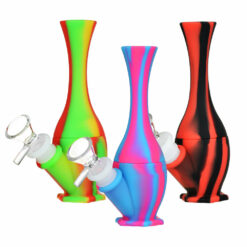 Shop Vibrant Silicone Vase Water Pipe - 6.25 Inches - 14mm in australian