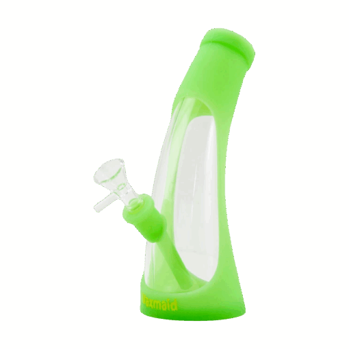 Shop PILOT DIARY 8.6" Horn-Shaped Glow Silicone Bong with 14mm Bowl in australian