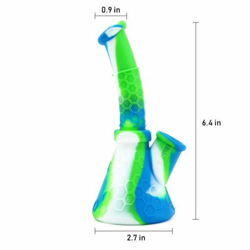 Shop PILOT DIARY Portable 6.4" Silicone Beaker Bong with 14mm Bowl in australian
