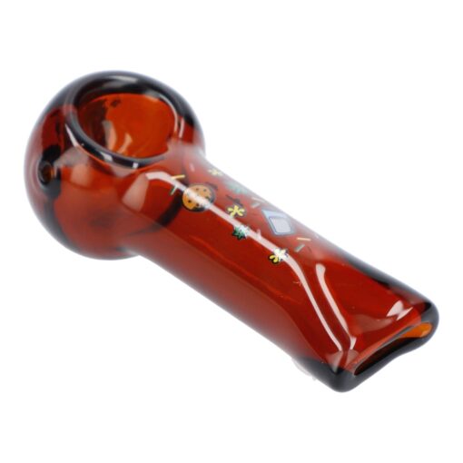 Shop 4" GSC Hand Pipe - Transparent Amber in australian