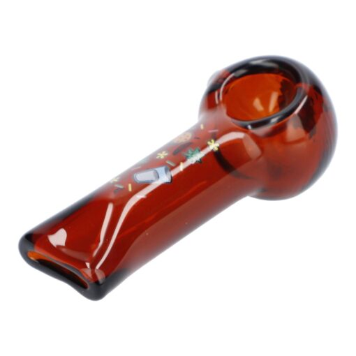 Shop 4" GSC Hand Pipe - Transparent Amber in australian