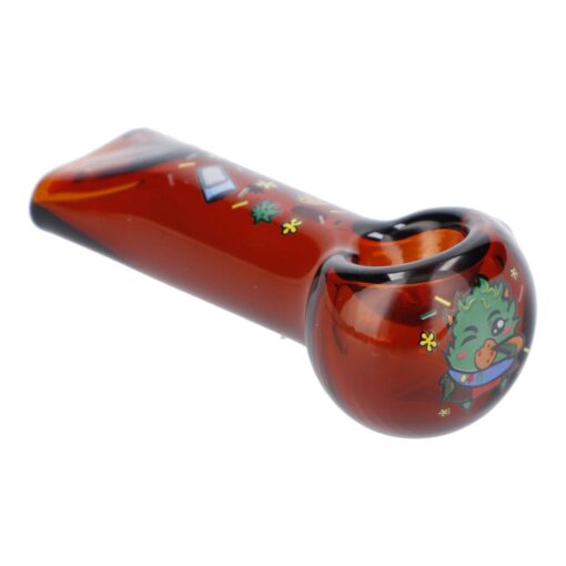 Shop 4" GSC Hand Pipe - Transparent Amber in australian
