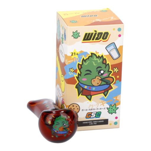 Shop 4" GSC Hand Pipe - Transparent Amber in australian