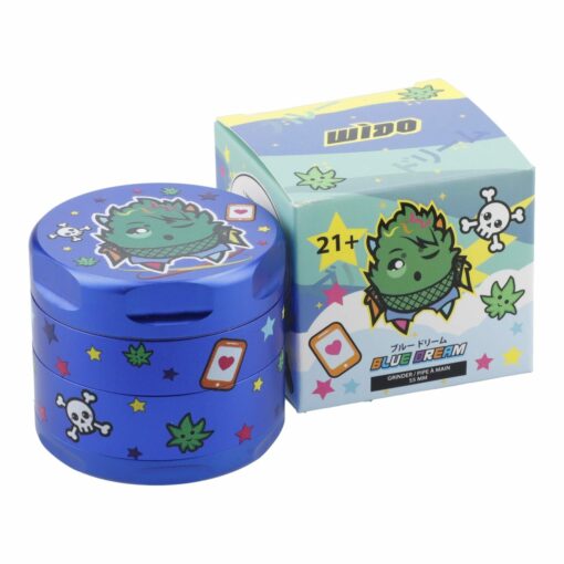 Shop 55mm Blue Dream 3 Stage Grinder - Matte Blue in australian