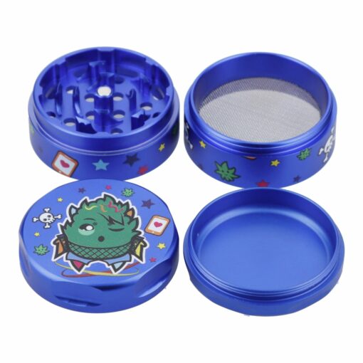 Shop 55mm Blue Dream 3 Stage Grinder - Matte Blue in australian