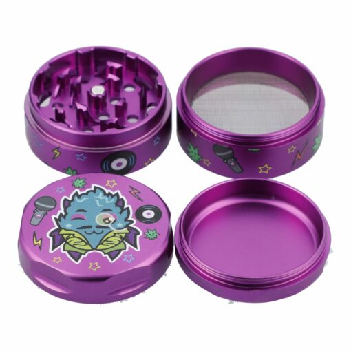 Shop 55mm Granddaddy Purple 3 Stage Grinder - Purple in australian