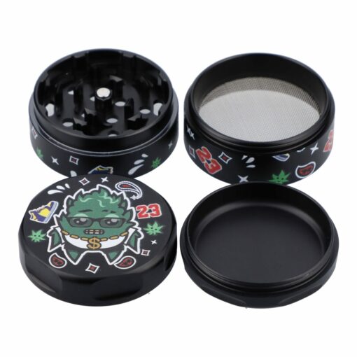 Shop 55mm OG Kush 3 Stage Grinder - Black in australian