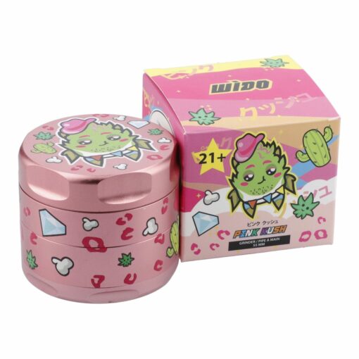 Shop 55mm Pink Kush 3 Stage Grinder - Pink in australian