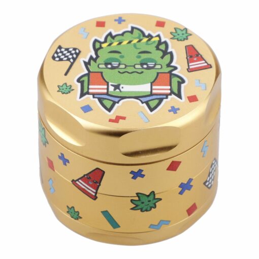 Shop 55mm Sour Diesel 3 Stage Grinder - Yellow Gold in australian