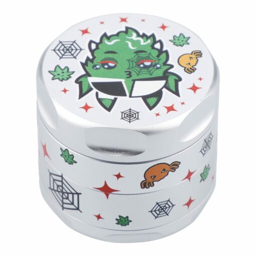 Shop 55mm White Widow 3 Stage Grinder - Silver in australian