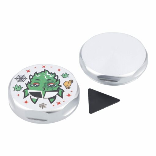 Shop 55mm White Widow 3 Stage Grinder - Silver in australian