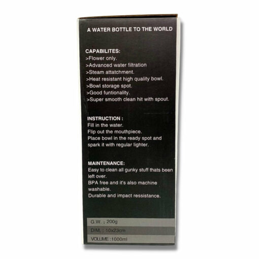 Shop Zmokie Water Bottle Bong 1 litre 23cm in australian